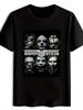 Vintage Rock Band Graphic T-shirt - Black Short Sleeve Round Neck Tee with Rammstein