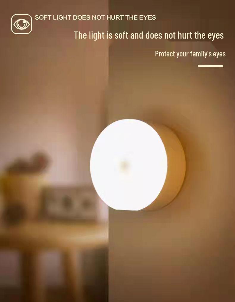 LED Energy-Saving Night Light with Motion Sensor for Bedside, Wardrobe, or Dorm Use