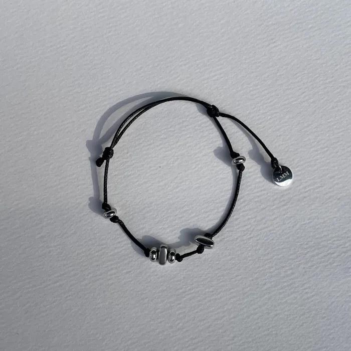 [UNI] Chic Pebble Strap Bracelet (L252MBC010)