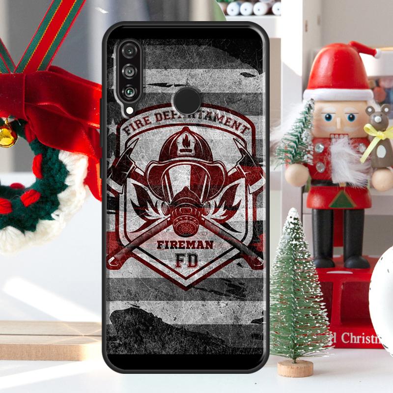 Firefighter Heroes Fireman For Huawei Nova Y73 Y60 Y70 Y90 Y72 Y61 Y91 7i 8i 11i 12i 12s 9 10 SE P20 P30 P40 Lite Case