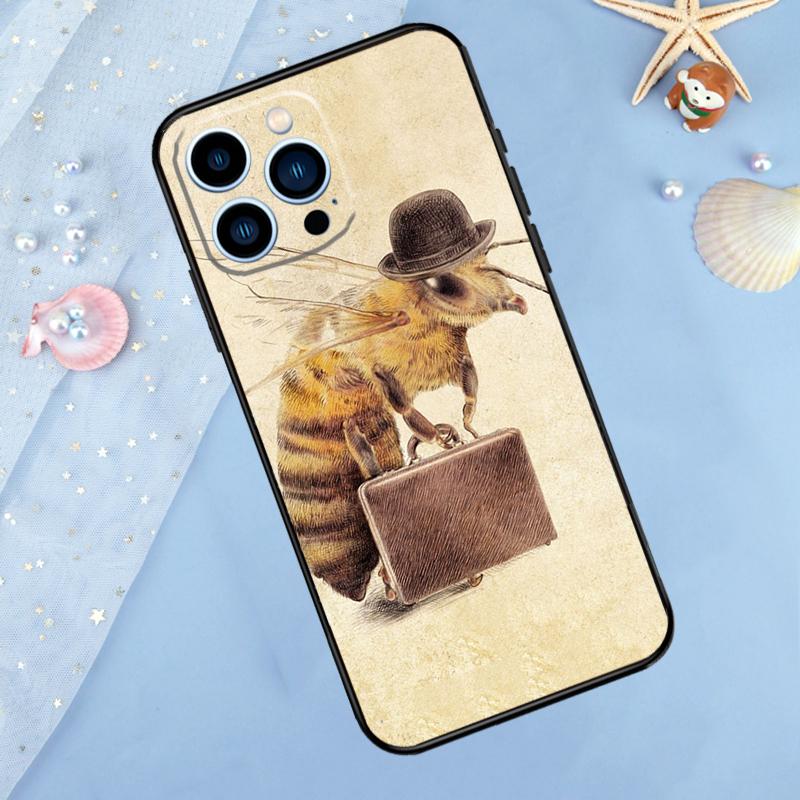 Honeycomb Honey Bee Case For iPhone 17 Pro Max 16 15 14 13 12 11 Pro Max Plus 12 13 Mini 16e 17 Air Back Cover