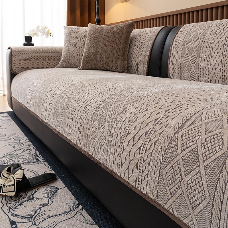 Modern Light Luxury Sofa Cushion, Four-Season Universal Sofa Cushion  New Model, A Whole Combination Sofa Cover Towel