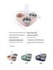 Cute Triangle Pet Bowl Set: 3 Plastic Bowls with Automatic Water Dispenser and Splash-Proof Design