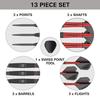 TARGET Darts Scope Steel Tip Swiss Point Tungsten Dart Barrel Steel Tip Darts Red Black Swiss Point Tool Professional Dart Set Darts, 90% Set, 04-22G