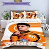 Set de așternut 3 buc. model Lando Norris1 set husă pilotă include husă pilotă & fețe de pernă, decor perfect pentru dormitor pentru toate anotimpurile & cadou