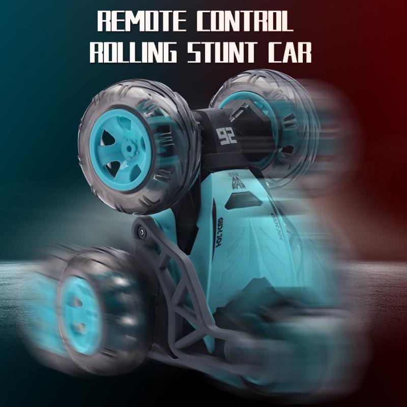 RC Cars 360 Rotary Stunt Car 5 Wheel Dump Truck Car High Speed Climbing Buggy Eletric Vehicle Remote Control Car Toy 2.4G Gifts