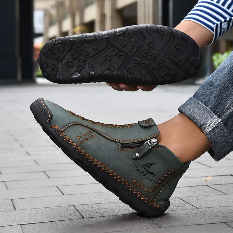 38-48 6 Men's Retro Ankle Boots Casual Shoes Large Size Casual Shoes Light Shoes Ankle Boots