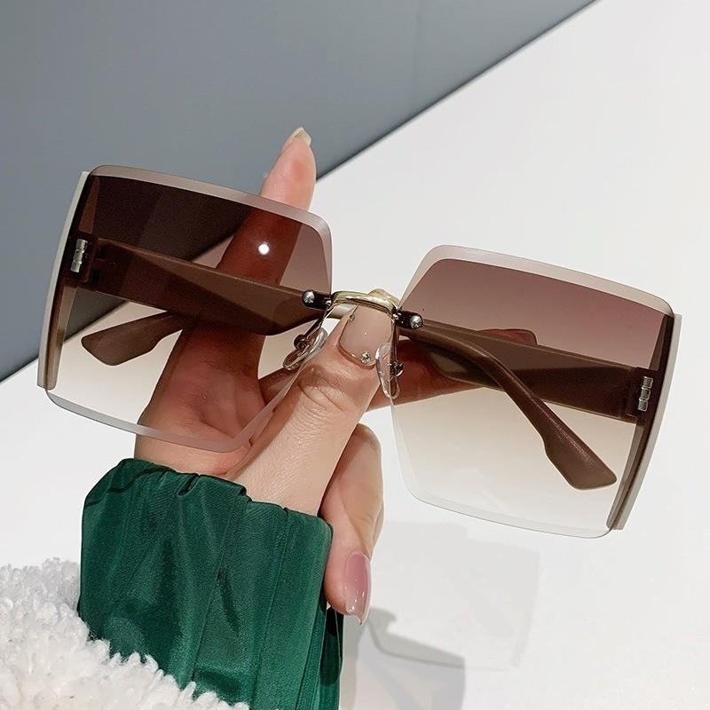 Oversized Square Sunglasses Women Luxury Brand Fashion Large Frame Sun Glasse