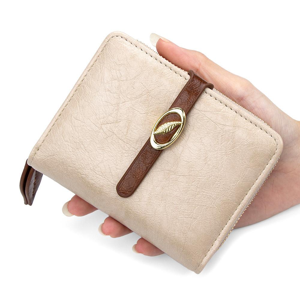 Womens Fashion Leather Wallet With Multiple Card Slots And Coin Pocket For Daily Use