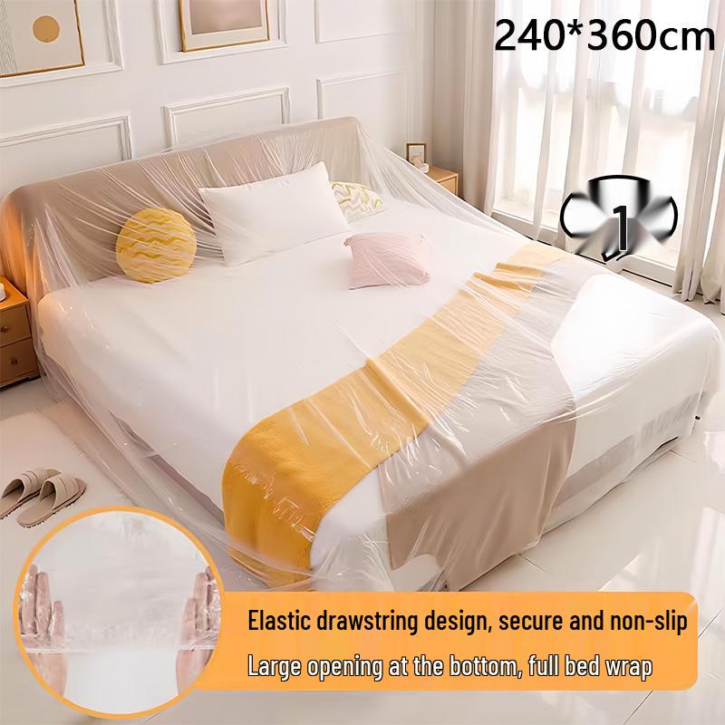 

Elastic Drawstring Dustproof Sofa & Bed Cover Film No specification