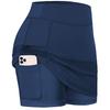 Damen Tenniskleider Laufen Yoga Innenhose Elastisch Sport Golf Taschen Röcke