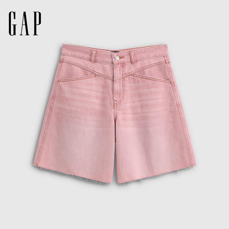 GAP Women s Retro Washed Raw Hem Denim Shorts 24