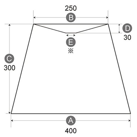 Lamp-Shade Arm Lampshade, 40cm Diameter, 400mm Bottom, Shantung, Ivory, A-40253