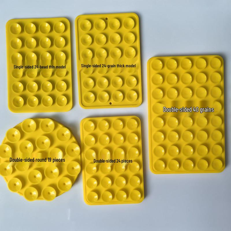 24 Strong Double-Sided Silicone Suction Cup Fixers - Multifunctional Small Adhesive Stickers