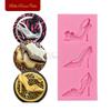 New Chocolate Heels 3d Fondant Mold Decoration Shoe Mold Lady Wedding Cake Decoration Mould