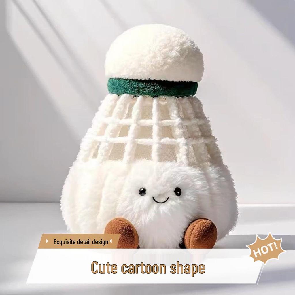 Fun & Cute Badminton Pendant Plush Buddy Doll
