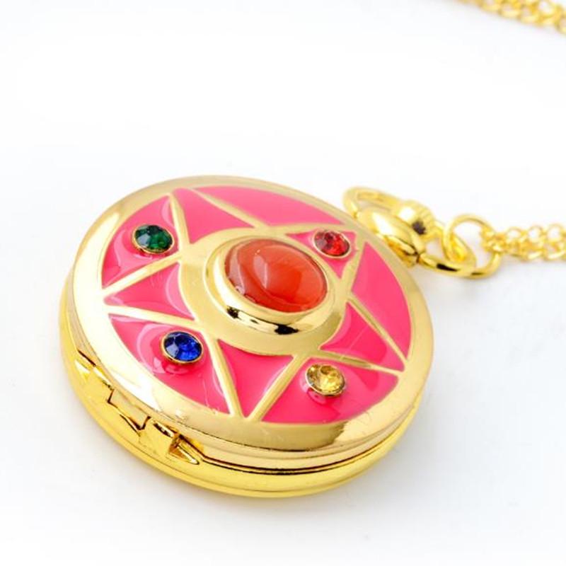 Cartoon Anime Sakura Taschenuhr Damen Quarzuhren Anhänger Zubehör
