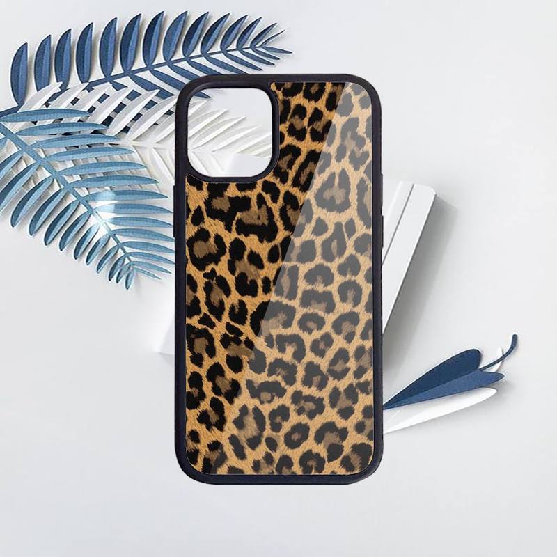 Leopard Print Phone Case PC for iPhone 11 12 13 Pro XS MAX 8 7 6 6S Plus X XR Luxury Shell Funda