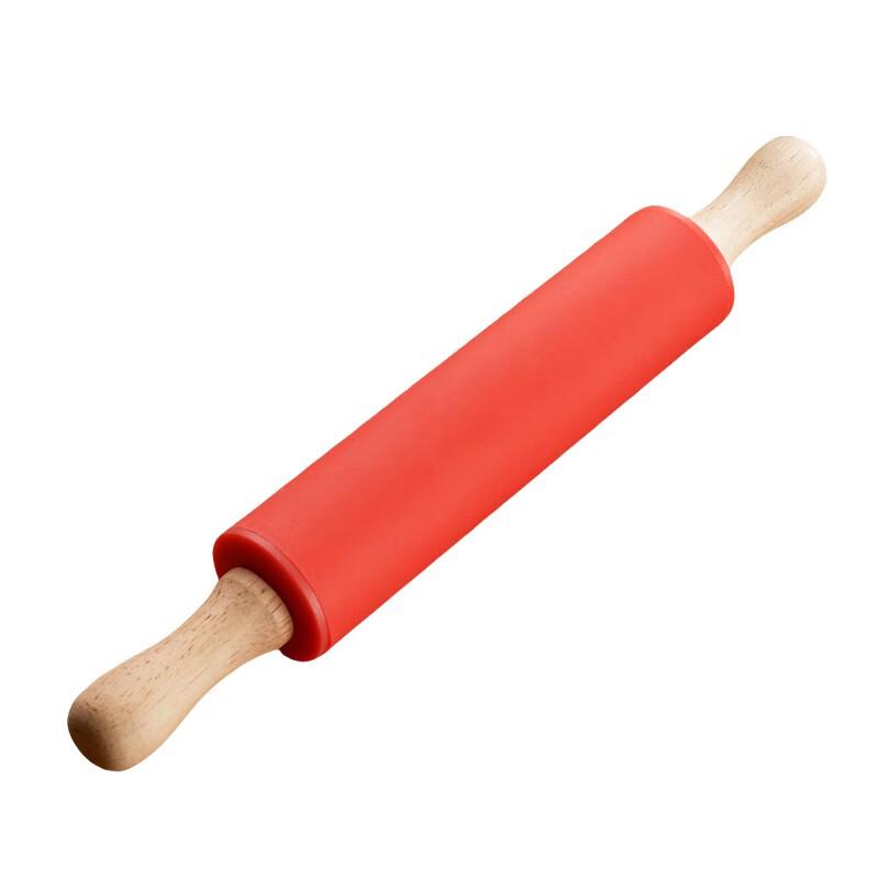 Qianxing Silicone Rolling Pin with Wooden Handles