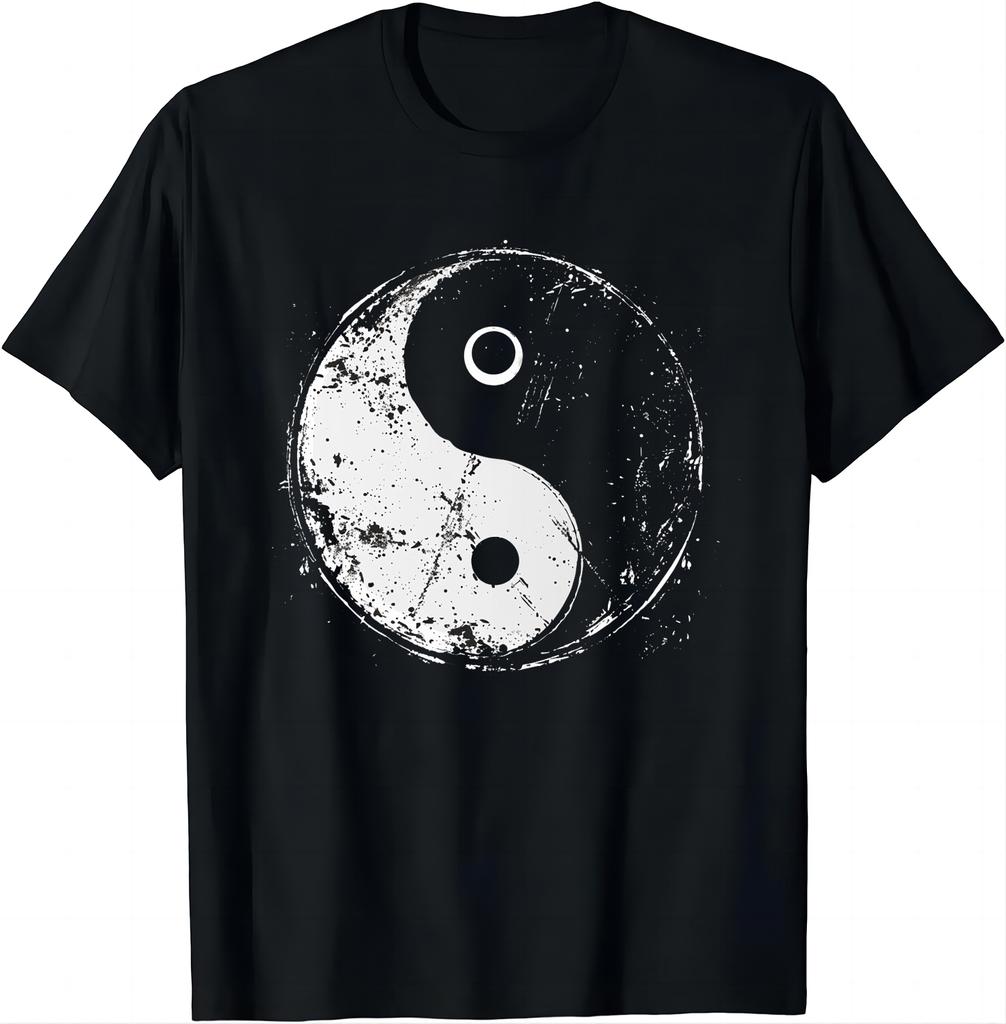 Yin Yang Symbol Tao Taijitu Yoga Peace Love T-Shirt Chinese Yin-yang Bagua Tai Chi Clothing Tops  T Shirts for Women Unisex Camisetas