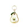 Leather Fruit Key Chain Anti-lost Access Card Holder Cute Bag Pendant  Bag Charm