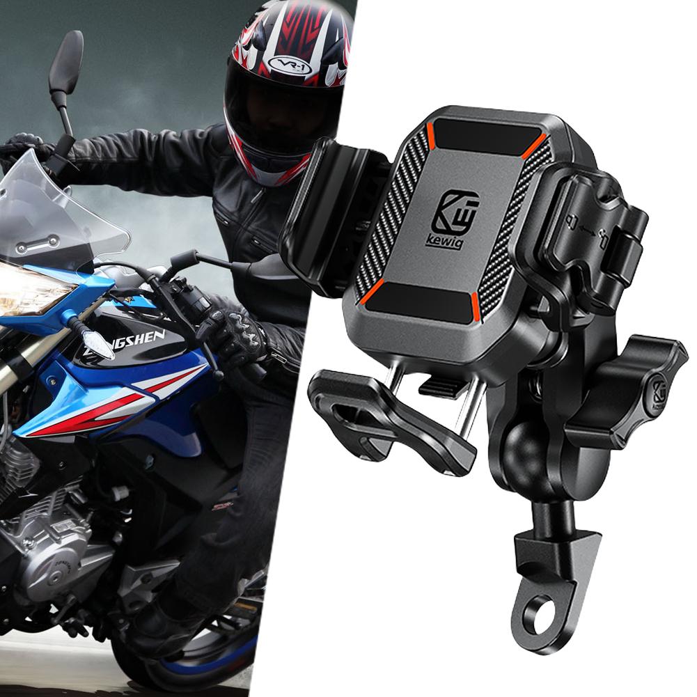 Telefoon Schokbestendige Stand Moto Fiets Stuurbeugel Stand Anti-Diefstal Motorfiets Smartphone Houder voor Motorfiets Fiets Scooter