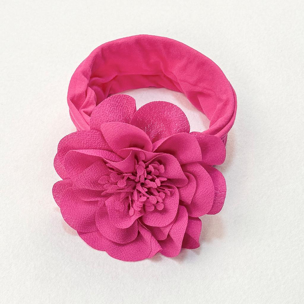 1PC Chiffon Flower Headbands Baby Girls Elastic Nylon Headbands for Baby Newborn Girls Floral Hairbands Party Hair Accessories
