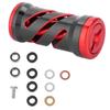 Fishing Reel Handle Metal Knob with Fittings Replacement Parts for Spinning Reels Black&Red