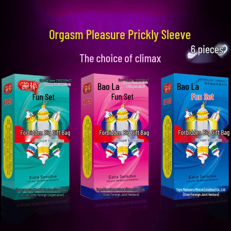 Bob Prickly Unregelmäßig Erotische Ärmel Geschenkpackung - 6-teilige Lustige Erwachsenen-Kondome