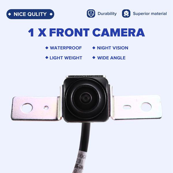 Car Grille Front View Camera - Black ABS - A00109231 None