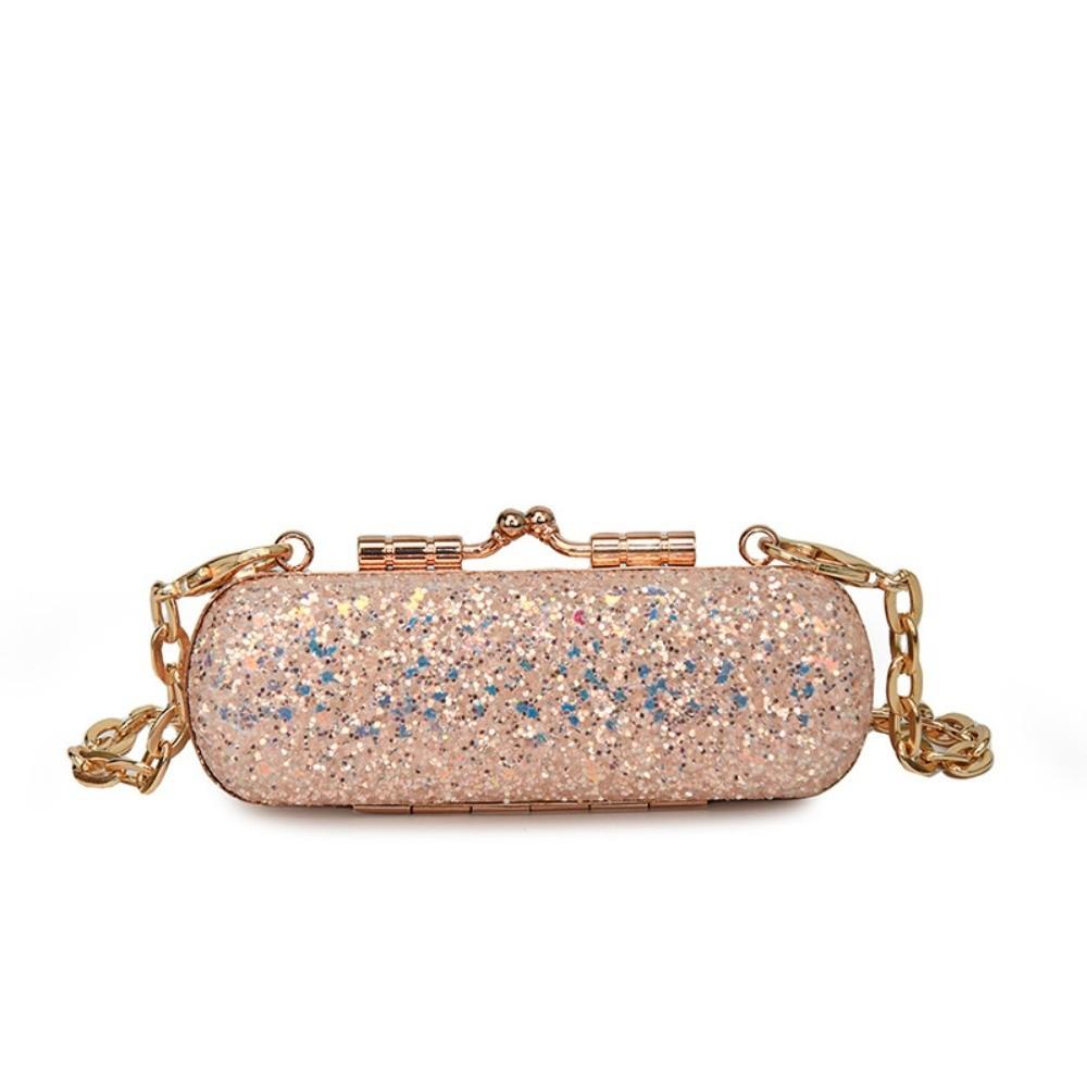 

Мини Сумка-Кроссбоди Коробка с Пайетками, Сумка для Хранения Помады, Портативная Вечерняя Банкетная Сумка Женская шампанского