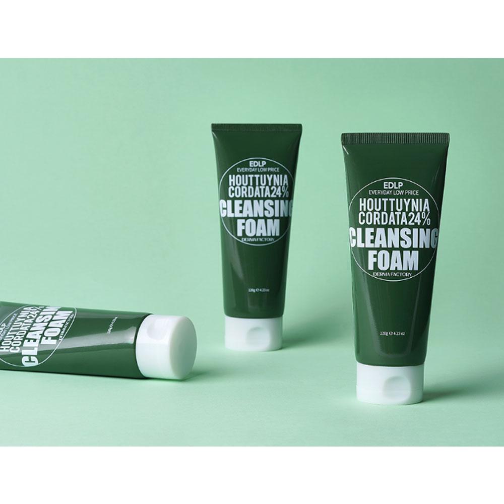 Dermafactory EDLP Houttuynia Cordata 24% Cleansing Foam 120g