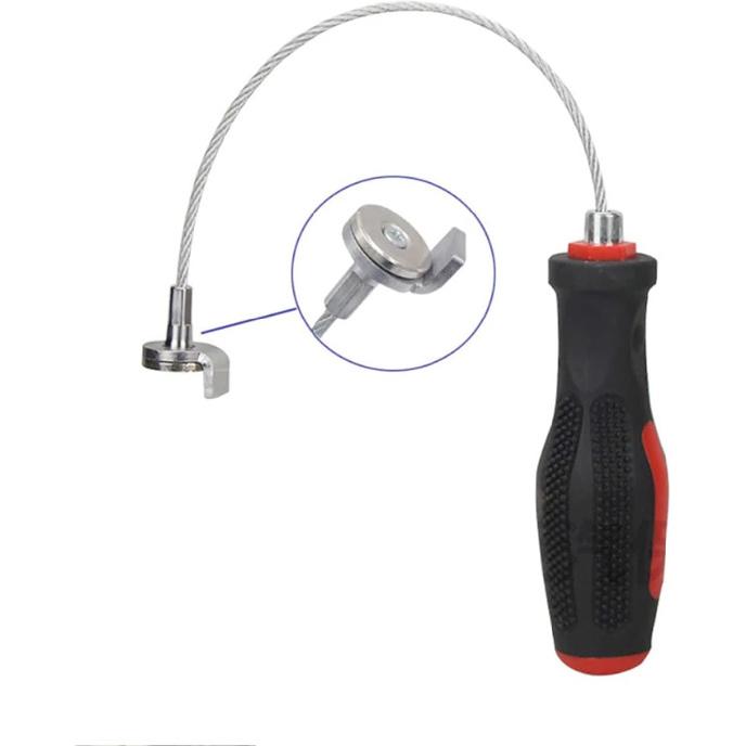 Strong Magnetic Oil Drain Plug Remover Tool Wrench Anti Scald Magnetic Sump Plug Removal Pick Up Tool 13 Inches