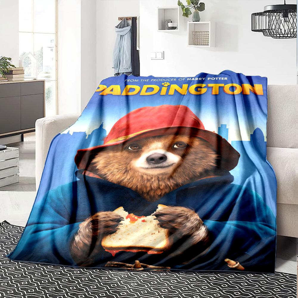 Paddington Bear Blanket, High quality Comfortable for All Seasons, Home Decor, Warmth and Comfort