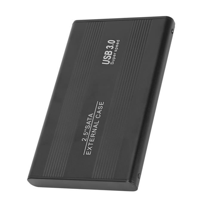 Fdit SATA-Gehäuse extern - 2,5 Zoll - USB 3.0 - 1 TB - Schwarz