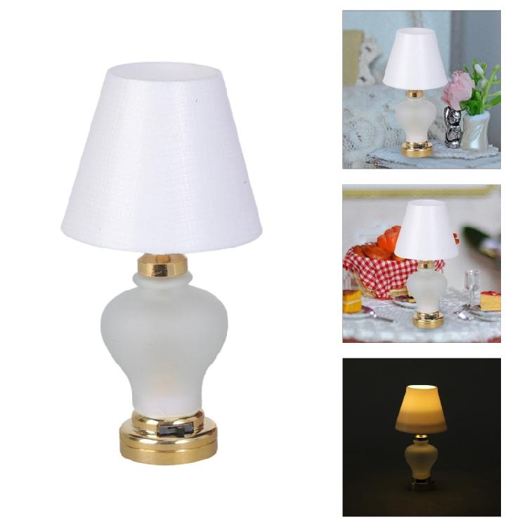 1:12 Dollhouses Living Room Table Kid LED Table Lamp Toy Furniture House Table Lamp Dollhouses Furniture