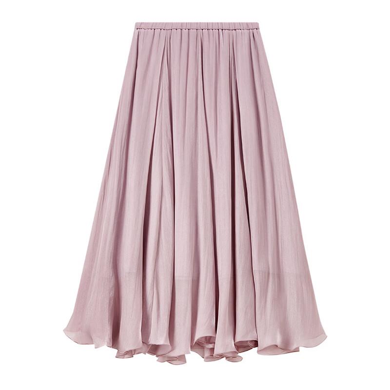 Elegant Flowy A-Line Midi Skirt