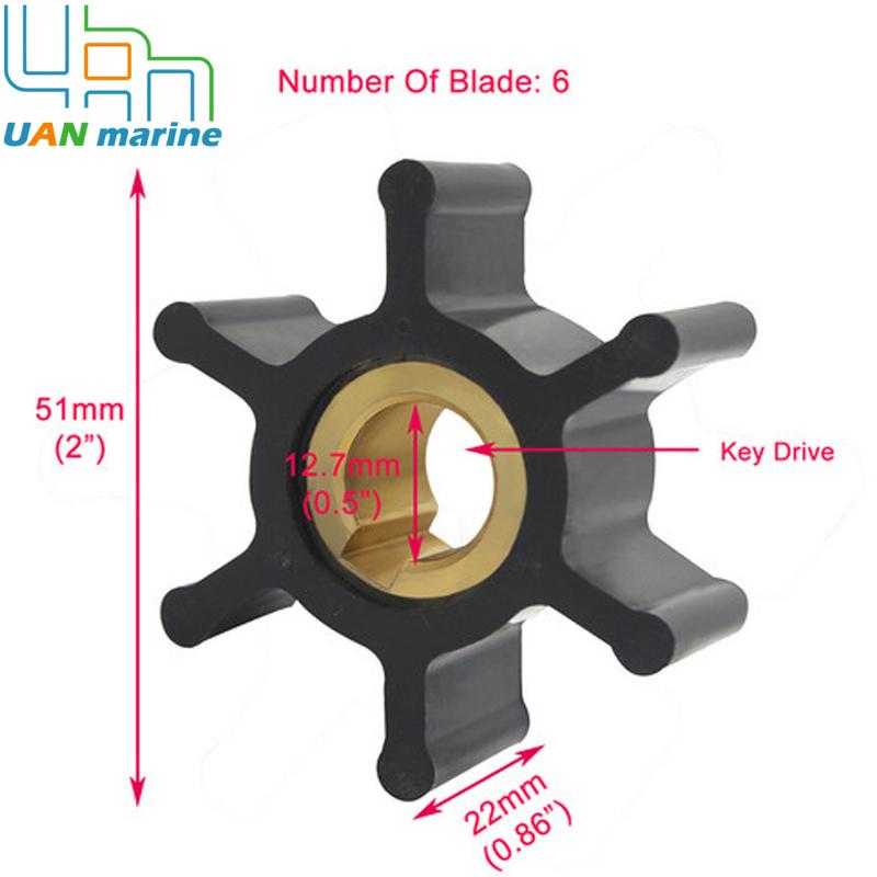 22799-0001 Sea Water Pump Flexible Impeller Kit For Jabsco 22799-0001 Yanmar 124223-42091 CEF 500129 Motor