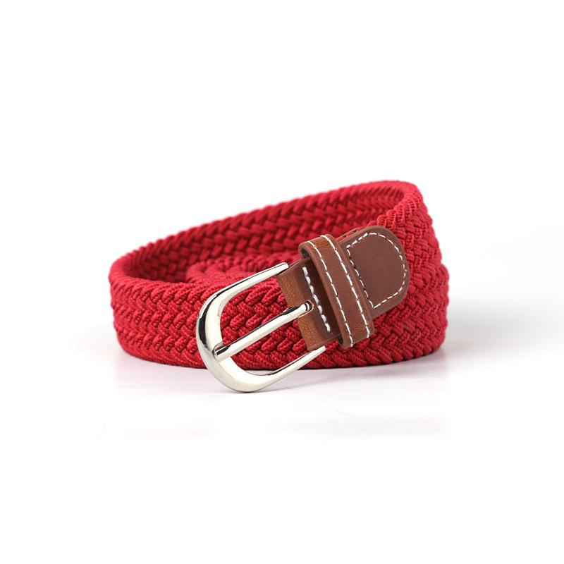 Unisex Fashionable Elastic Canvas Belt - Versatile and Simple Design