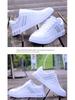 2024 Summer Men's Trendy White Casual Sports Shoes - Korean Style, All-Match, Flat Sneakers for Students