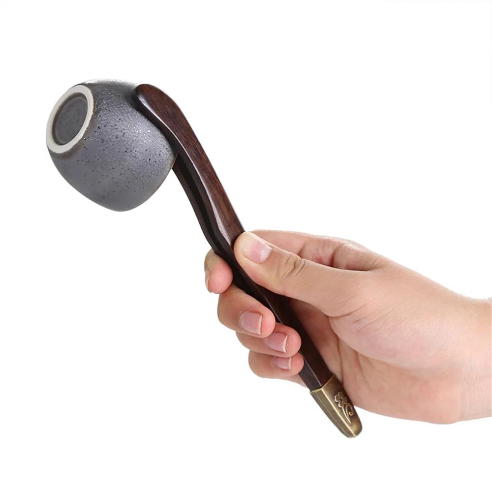 Přírodní bambusové pinzety Pohodlné dřevěné bambusové Dřevěné čajové spony Pinzety na čaj Čajová svorka Protiskluzová pilová spona na čaj