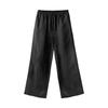 Jingzao Dames 100% Linnen Wijde Casual Broek