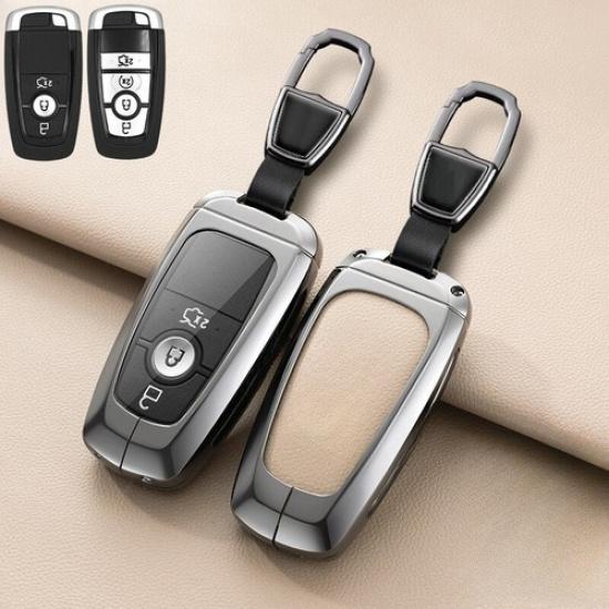 Zinc Alloy TPU Leather Car Key Case Cover For Lincoln Corsair Nautilus Aviator