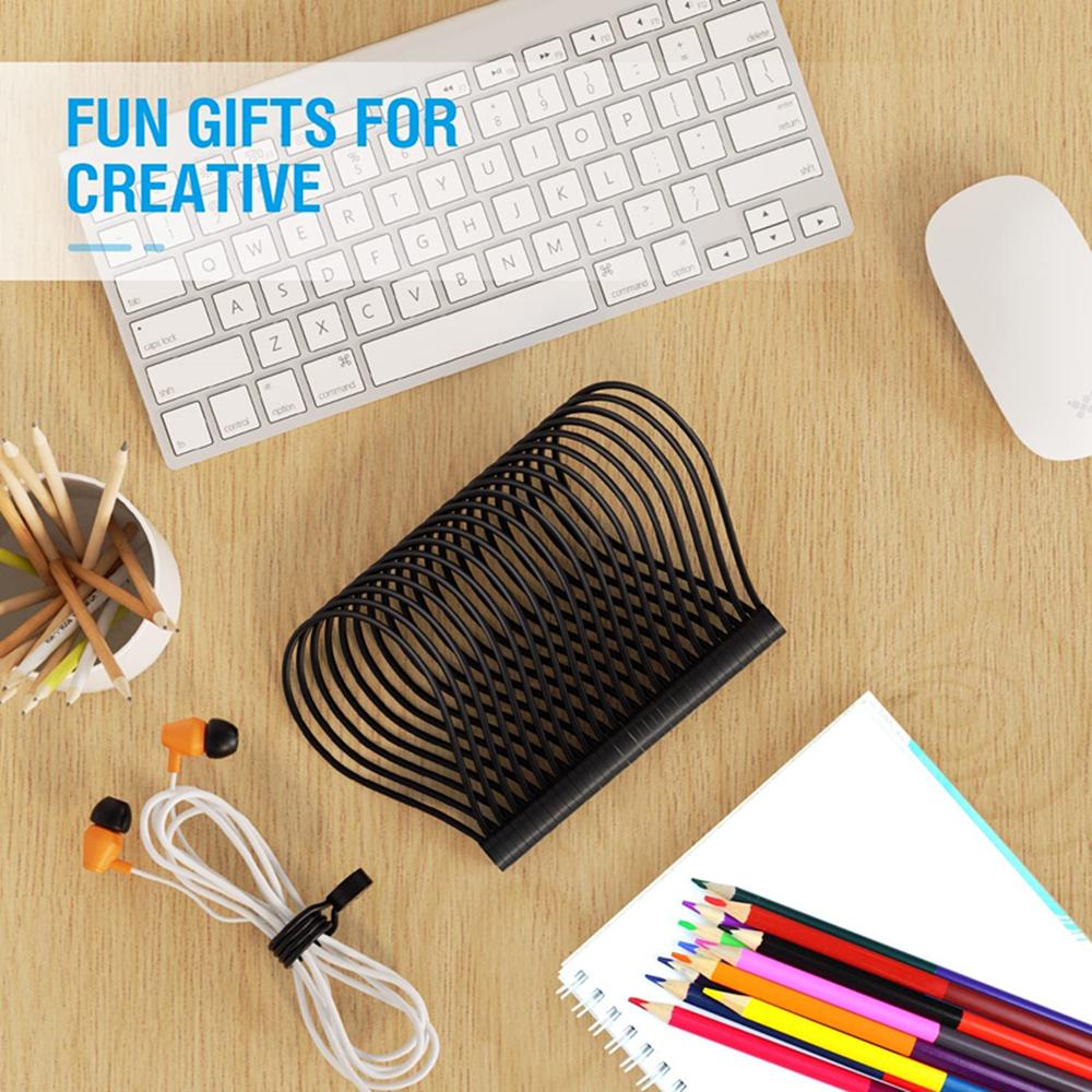 20Pcs Black Reusable Silicone Magnetic Cable Ties Twist Ties For Bundling Wrap