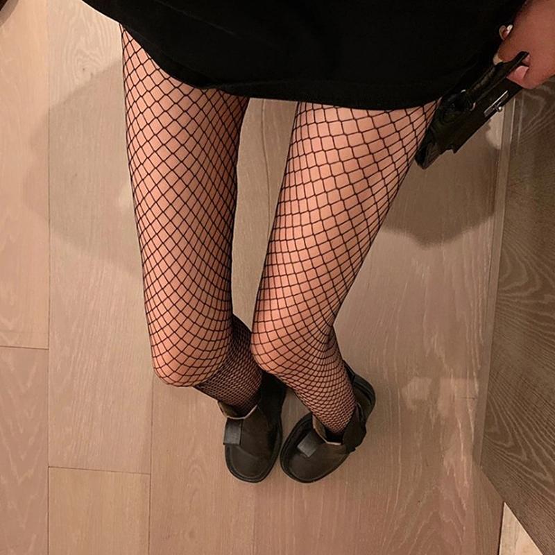 Women Sexy Lingerie Stockings Garter Belt Elastic Stockings Black Fishnet Stocking Thigh Sheer Tights Pantyhose