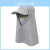 Summer Sun Protection Cap With Extended Brim And Breathable Nylon Material For Outdoor Activities