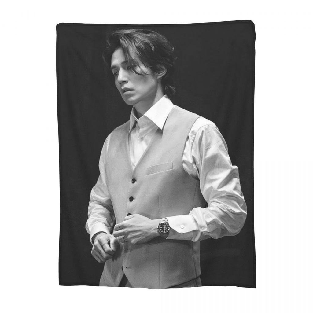 Manta de Lee Dong Wook Manta de Franela para Sofá Mantas Portátiles para Sofá Ropa de Cama Mantas de Viaje Colcha Colcha