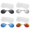Light Rimless Retro Oval Nose Sunglasses Movie Anti Reflective UV400