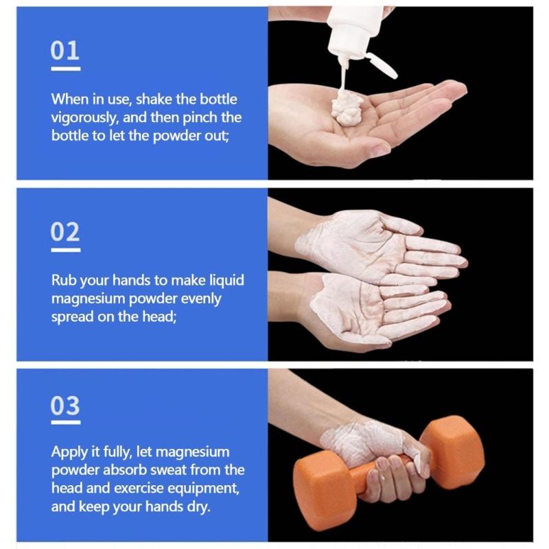 Liquid Magnesiums Chalk Powerlifting Liquid Gym Chalk Hand Grip Chalk For Gym Power Lifting Fitness & Strength Training
