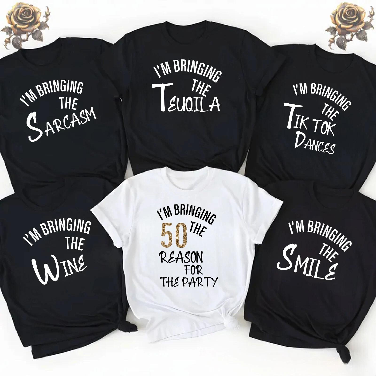Personalised Hen Party T Shirts, Team Bride Group T Shirt 2025 , 50th Taqila 4XL